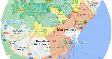Dzielnice Barcelony, Hiszpania