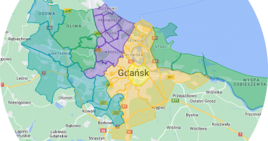 Dzielnice Gdańska, Polska